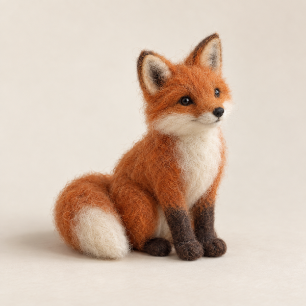 Felt product demo Woodland Felt Fox