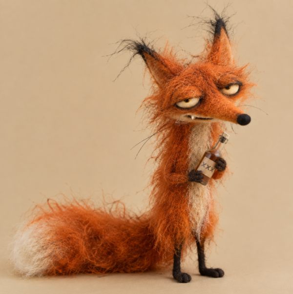 bf9a4f5439dc5b3bb7f20e37db475ddf Grumpy Fox Needle Felting Kit – DIY Wool Fox
